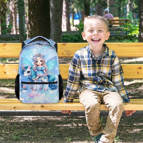 School Backpack for Girls - Unicorn Backpack for Unicorn Lovers - Fairy Kids Bookbag School Supplies for Primary - 17 Inch Durable Toddler School Bag2