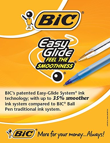 Image of Bic Cristal Stick Ball Pens, Medium Point, Blue, 2-Pack