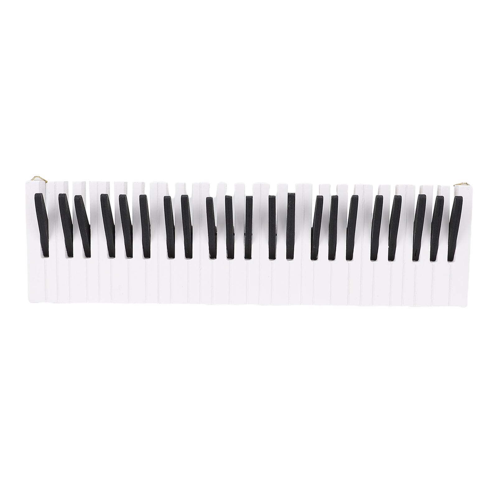 Zaschmoy #011 Piano Key Design Wood Wall Mounted Coat Rack Hook - Sturdy & Elegant Coat Hanger For Home, 39X11cm