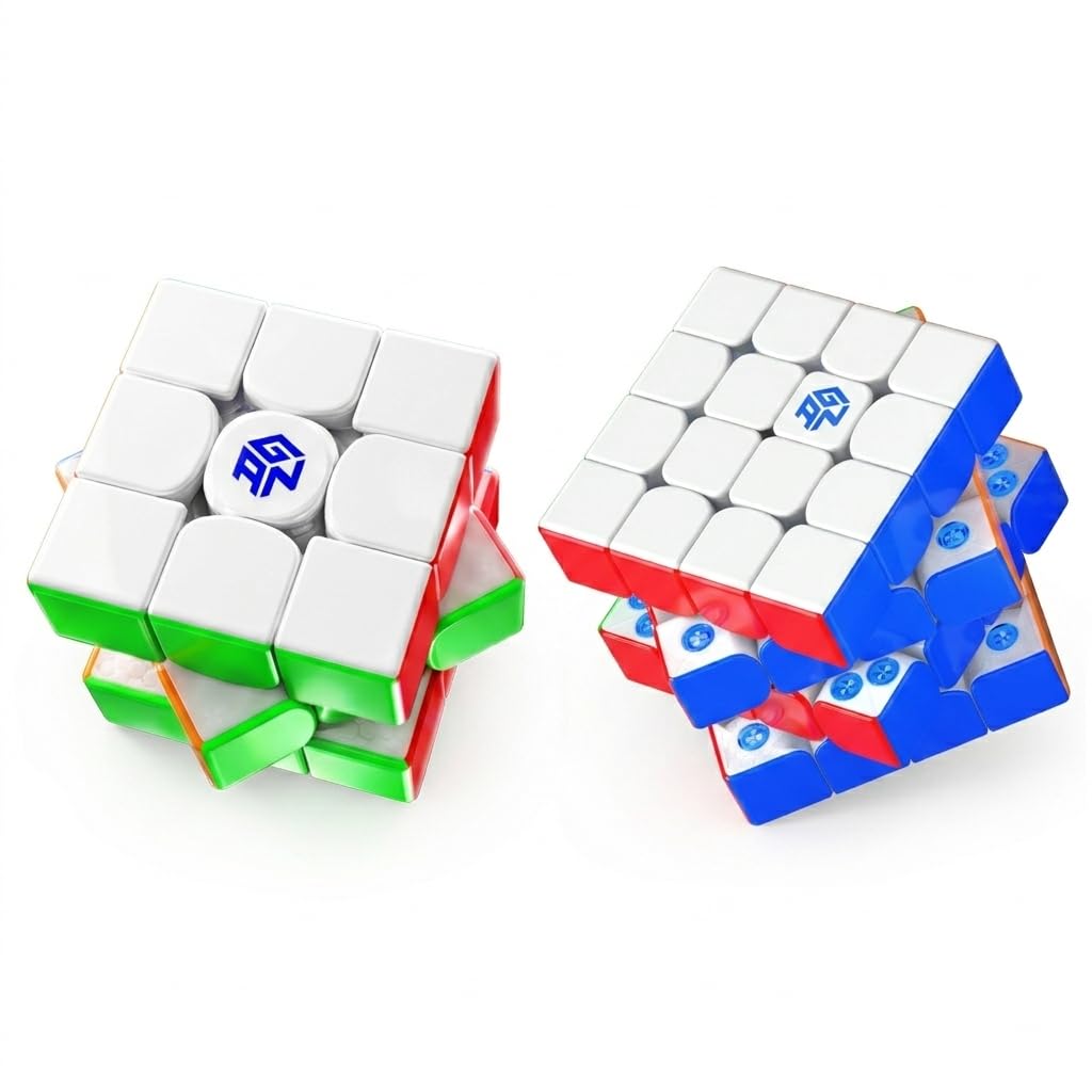 GAN 17 MagDrive Profi Zauberwürfel & GAN 460 M V2 Speed Cube 4X4, UV