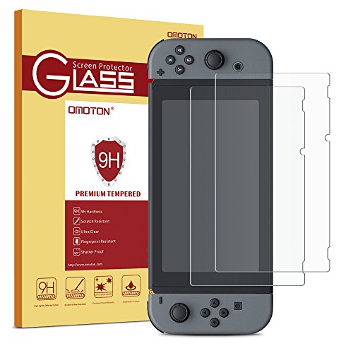OMOTON Screen Protector [2 Pack] - Updated Version Full Coverage Tempered Glass