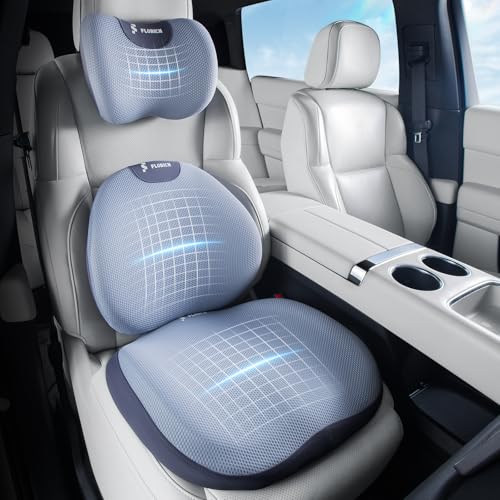 FLORICH Seat Cushion and Lumbar Support Pillow for Office Chair Car, Car Neck Pillow, Ergonomic...