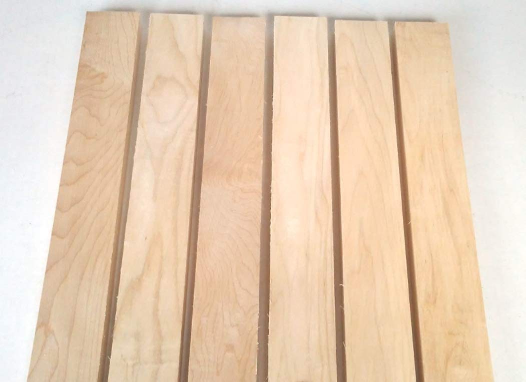 1/4" x 4" x 24" Thin Wood Craft Lumber Laser and Scroll Saw Boards (5 Pack, Black Walnut)