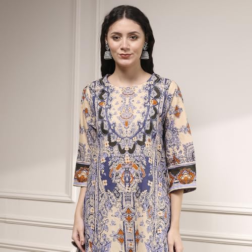 Image of BIBA Womens Kurta, Bottom, Dupatta