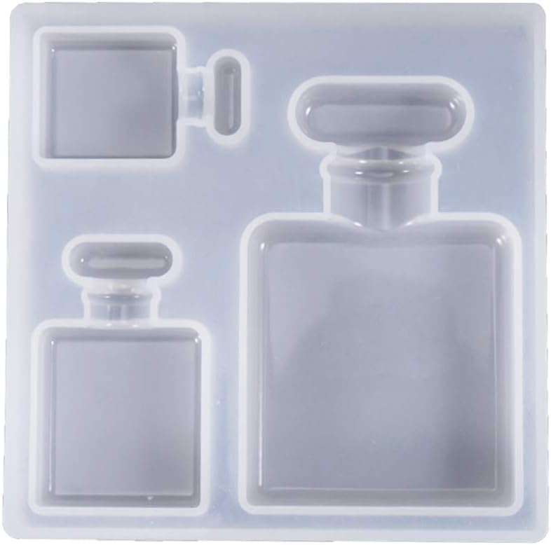 Epoxy Resin Silicone Molds,Perfume Bottle Patch Mold Crystal Epoxy Glue Crafts Decorations Pendant Making