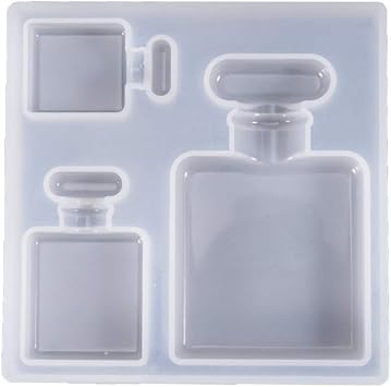 Epoxy Resin Silicone Molds,Perfume Bottle Patch Mold Crystal Epoxy Glue Crafts Decorations Pendant Making