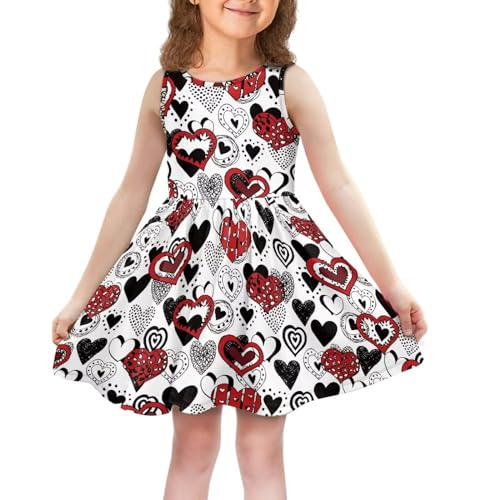 Spring Dresses for Girls Sundress Pattern Sleeveless Kids Outfits