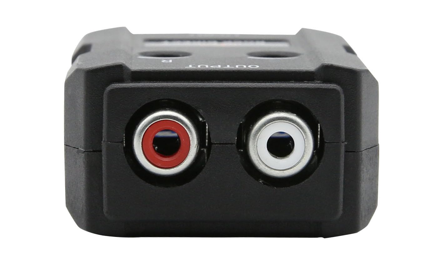 RD Line Output Converter Universal Car Bass Regulator Level Control, Rock Direct Car Stereo Audio Speak Delay Signal Hi-Low Converter for Auto Amp Subwoofer Amplifier CD Player High to Low Adapter