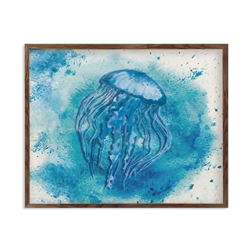 Ferme et murs vides résolus avec la plaque en bois encadrée Arine Life on Earth 40x50 cm