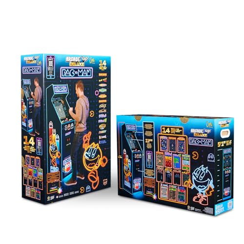 Arcade1Up PAC-Man Deluxe at Home Arcade Machine Neon Edition