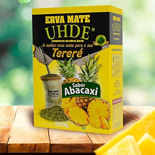 Erva Mate para Tereré Sabor Abacaxi UHDE 500g