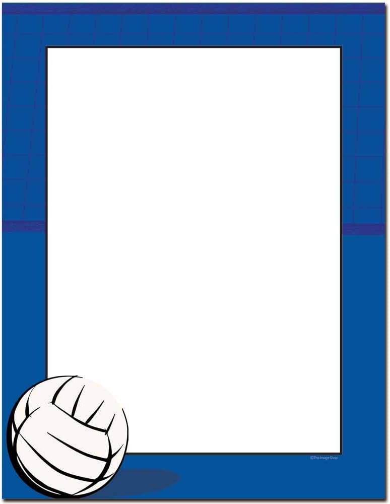 Volleyball Letterhead Laser & Inkjet Printer Paper (100 Pack)