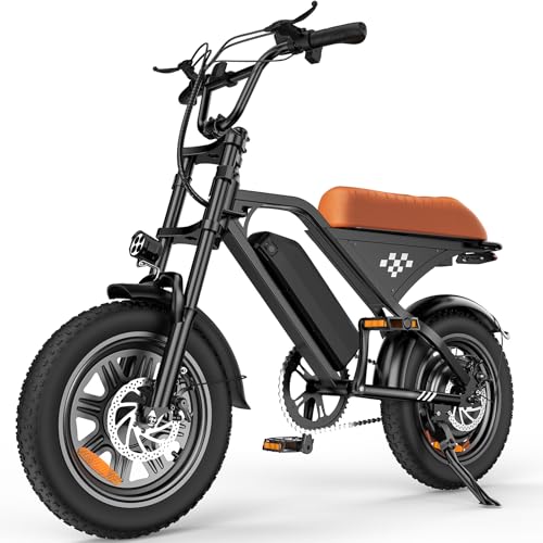 Electric Bike for Adults, 1500W Peak 16''Fat Tire E Bike, 55+ Miles image 2