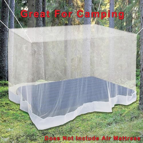 Image of Machardani Net Double Bed King Size - 7x7 Ft Mosquito Netting for Bed (White)