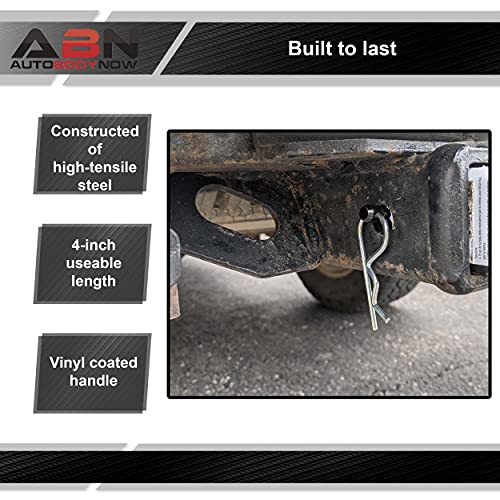 Abn Trailer Tow Hitch Lock Pin And R-Clip, 4In X 3/8In – For Towing Cargo, Boat, Rv, Car, Truck, Bike, Atv #TOP4