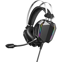 XO Kablolu RGB Gaming Kulakl k GE07  Pasif G r lt  Engelleme, Deri Pedler, 2 AUX Jak , USB Ba lant s  ve Mikrofon, FPS MMORPG  in  deal, Siyah