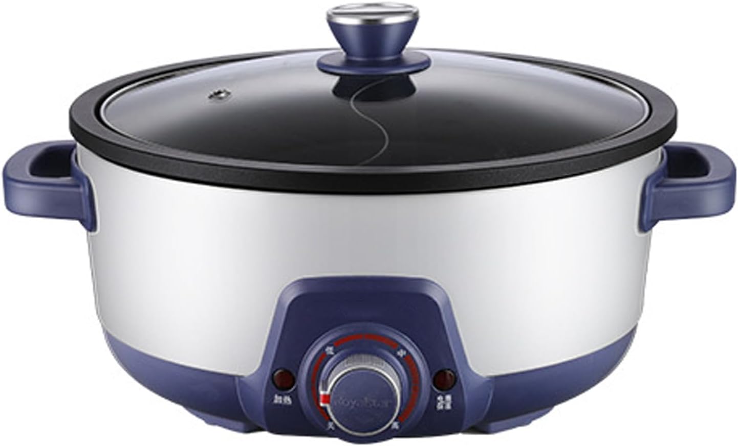 Olla Eléctrica Shabu Hot Pot 1500W 5L Doble Sabor, División, 4 Velocidades
