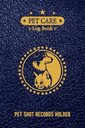 Pet Passport Logbook, Pet Shot Records Holder: Pet Health Records and Dog Vaccination Record Book, Dog Immunization Log, Shots Record Card, Puppy … … – Perfect Gift for Dog Owners and Lovers