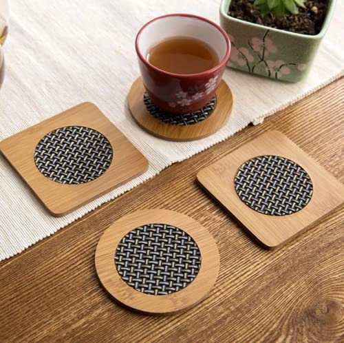 Kit 6 Descanso Porta Panela de Madeira Apoio Para Panelas Não Mancha ou Estraga Mesa Progete