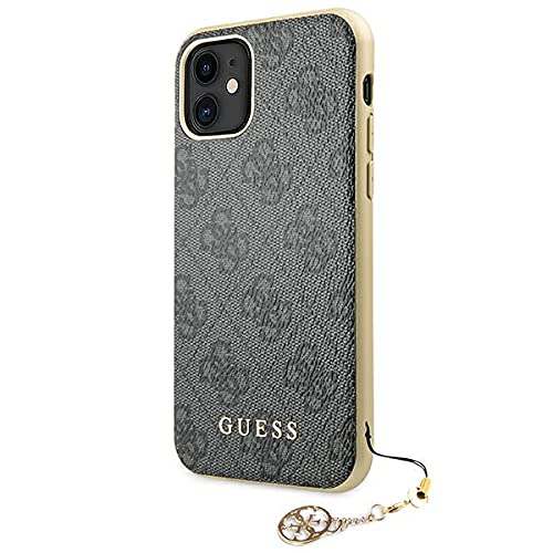 Coque iPhone 11 Bi matière Finition Aspect Cuir 4G Charms Guess - vue 3