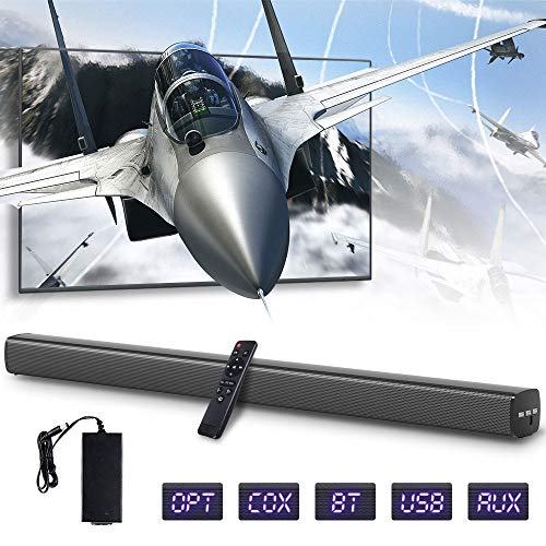 2.2 Channel Bluetooth Sound Bar with Built-in Dual Subwoofer TV Soundbar 41-Inch 90W