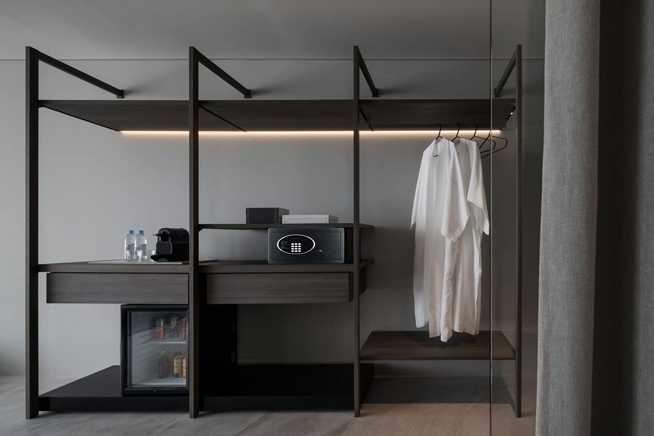 Caja Fuerte, Caja Fuerte Ignífuga E Impermeable, Cajas Fuertes para Hoteles, Cajas Fuertes De Acero, Caja Fuerte Pequeña para El Hogar, Caja Fuerte con Cerradura Electrón,