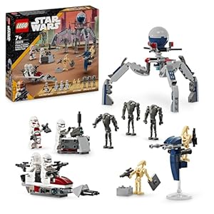 Pack de Combat Clone Troopers et Droïdes de Combat LEGO Star Wars