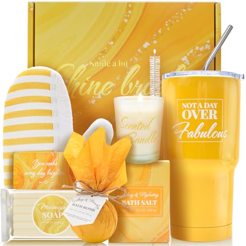 Image of Gift Set for Women 8Pcs Bath and Body Gift Baskets, Vanilla Self Care Present Ideas Birthday Gifts ,Unique Gift Ideas for Her, Women, Mom, Christmas Gifts for Her