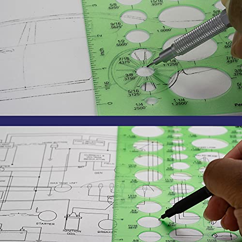 Image of Pacific Arc Even Ellipse Master Template Guide, 79 Ellipses in 5 projections of 20, 30, 40, 50, and 60 Degrees