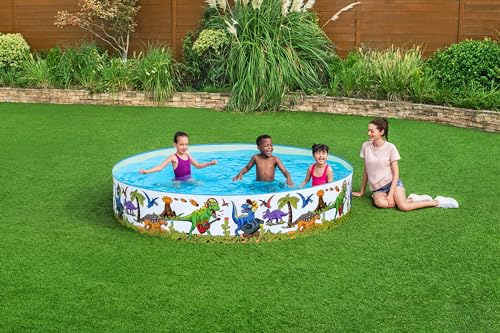 Bestway Fill 'N Fun Planschbecken Dinosaurier, Ø 244 x 46 cm