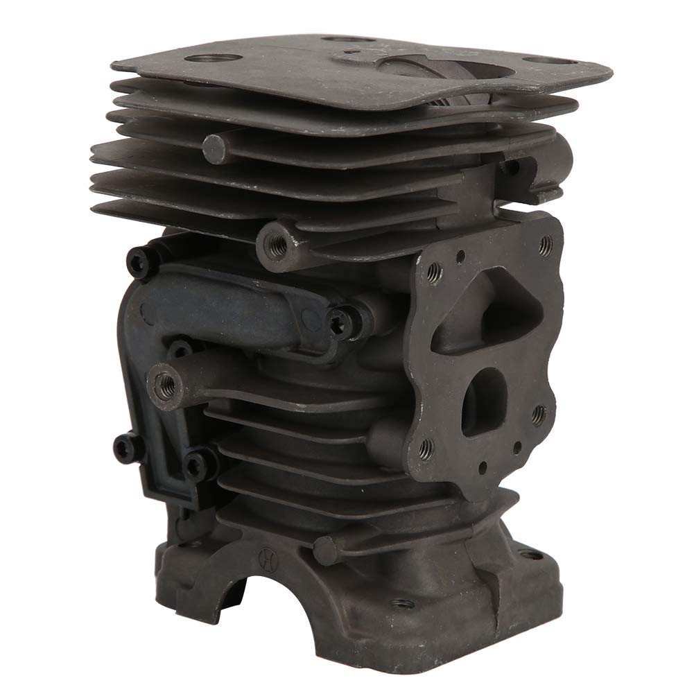 Juego de pistón de cilindro de motosierra Accesorio de hardware de precisión de alta calidad para 450 Construcción de motosierra Aluminio fundido duradero Cromado 44 mm Diámetro del pistón
