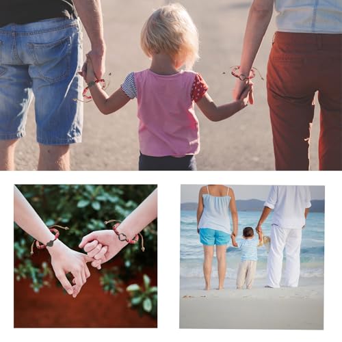 Image of KIDZVEFUN Mother Daughter Bracelets, Matching Bracelets for Mommy Daughter Son Friend Ship Christmas Day Presents Touch Permanent Gift Mother's Day