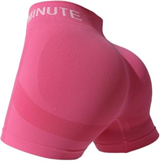 HSQSMWJ Women Breathable Shorts Scrunch Butt Workout High Waisted Seamless Yoga Biker Athletic