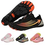 Hike Shoes Footwear Barefoot Womens with Copper Wide Toe Box Lightweight Walking Shoes Grounded Footwear Zero Drop Slip on Workout Sneakers for Walking Running Beach Yoga Fashion Aquashoes