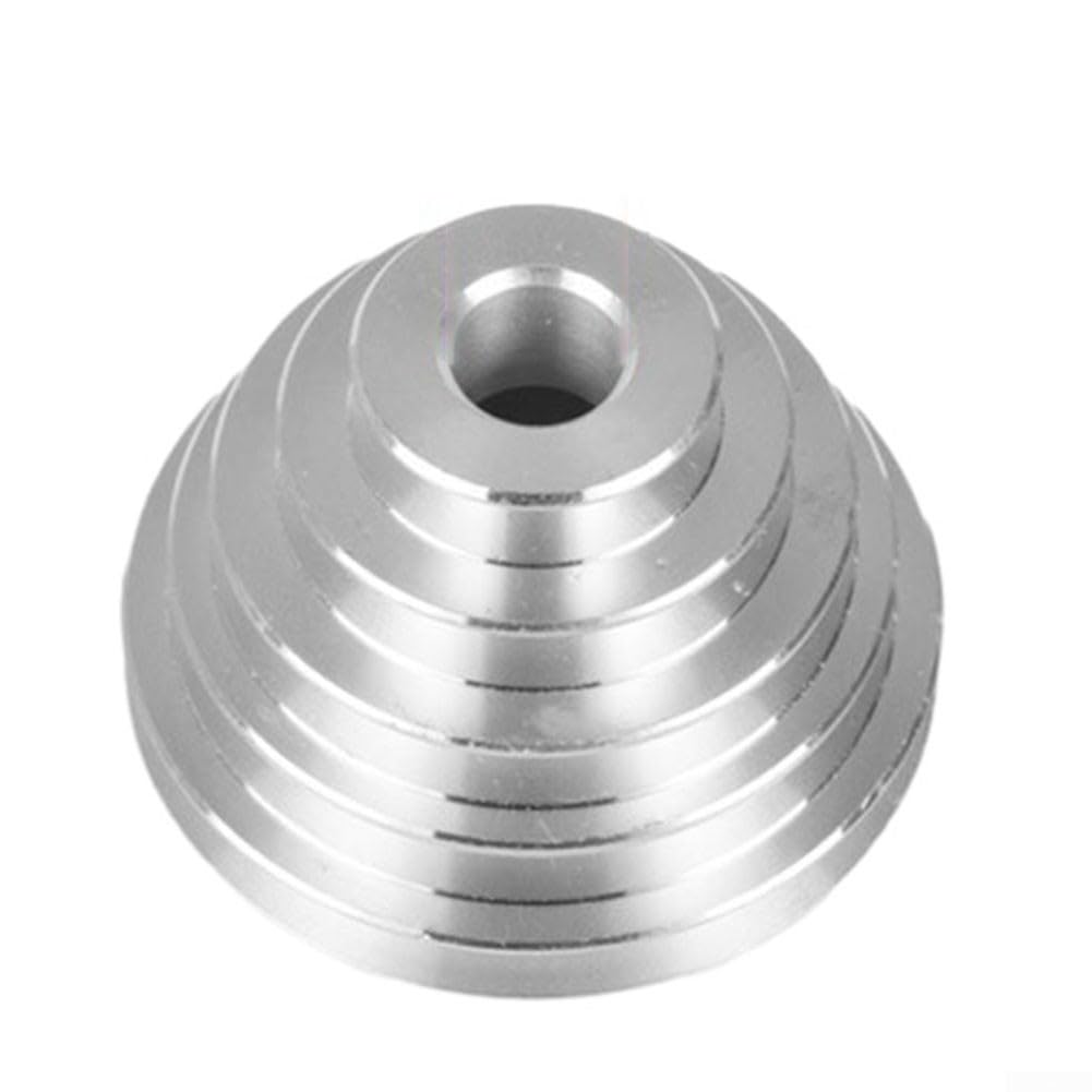 Polea de correa escalonada de aluminio Z4116 para taladro, agujero de 14 mm, aluminio (juego de 3 unidades)