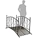 Produktbild Multistore 2002 Wohaga® Gartenbrücke Teichbrücke Metallbrücke Gartenteichbrücke Brücke mit Geländer Metall in Antik-Optik