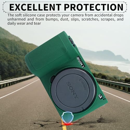 Funda Protectora de Silicona para Sony ZV-E10 II Verde miniatura 4