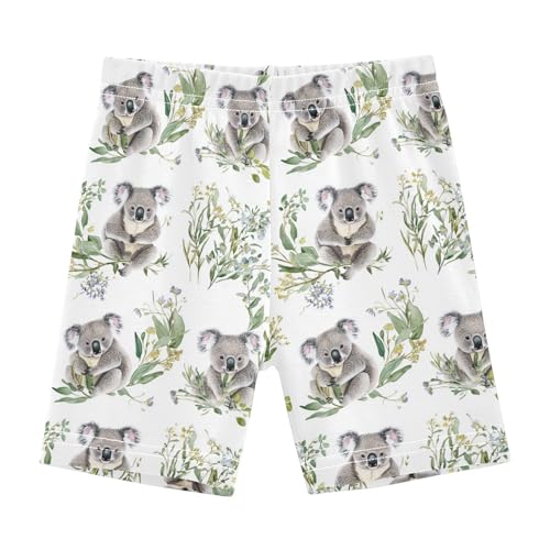 Teen Girls Shorts Elastic Cotton Compression Shorts Rash Guard for Vacation 6T Beauty Koala