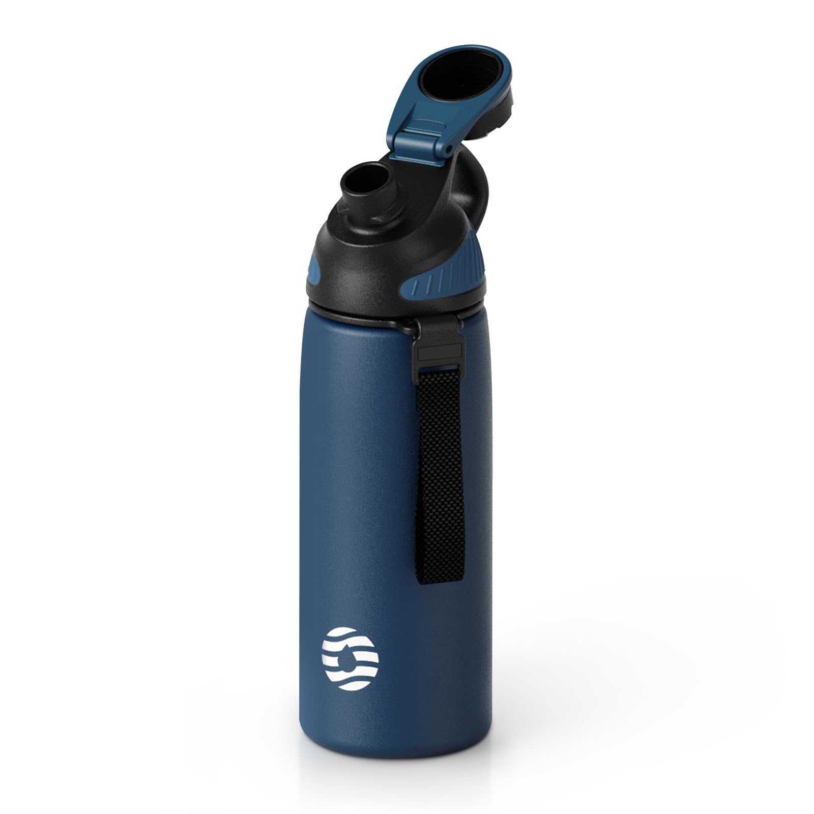 FJbottle 20oz Stainless Steel Insulated Water Bottle No Straw Spout Lid