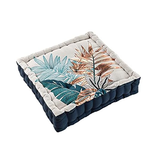 DOUCEUR D'INTERIEUR Alianor - Cuscino da pavimento, naturale, 45 x 45 x 10 cm