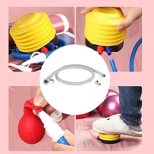 Pegciuho Air Pump Hose Replacement with Nozzles Pump Valves Hose Inflatable Pump Adapter Electric Air Pump Attachment PVC Wear Resistant and - 4