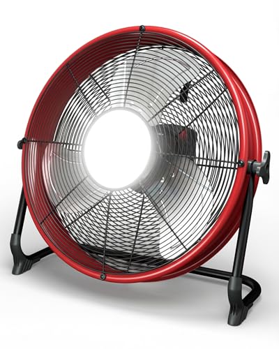 Imagen de T-SUN Ventilador de piso de batería de 16 pulgadas compatible con batería Milwaukee