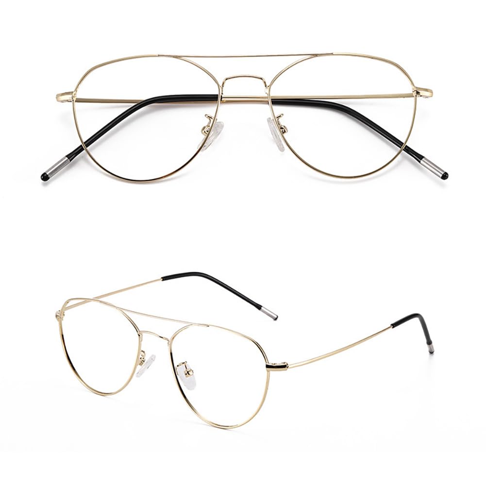 JIETIAN Gafas de Lectura Retro Inteligentes con Lentes multifocales progresivas Que bloquean la luz Azul, Lentes asféricas de Resina 1,56 / antifatiga,02,+3.5