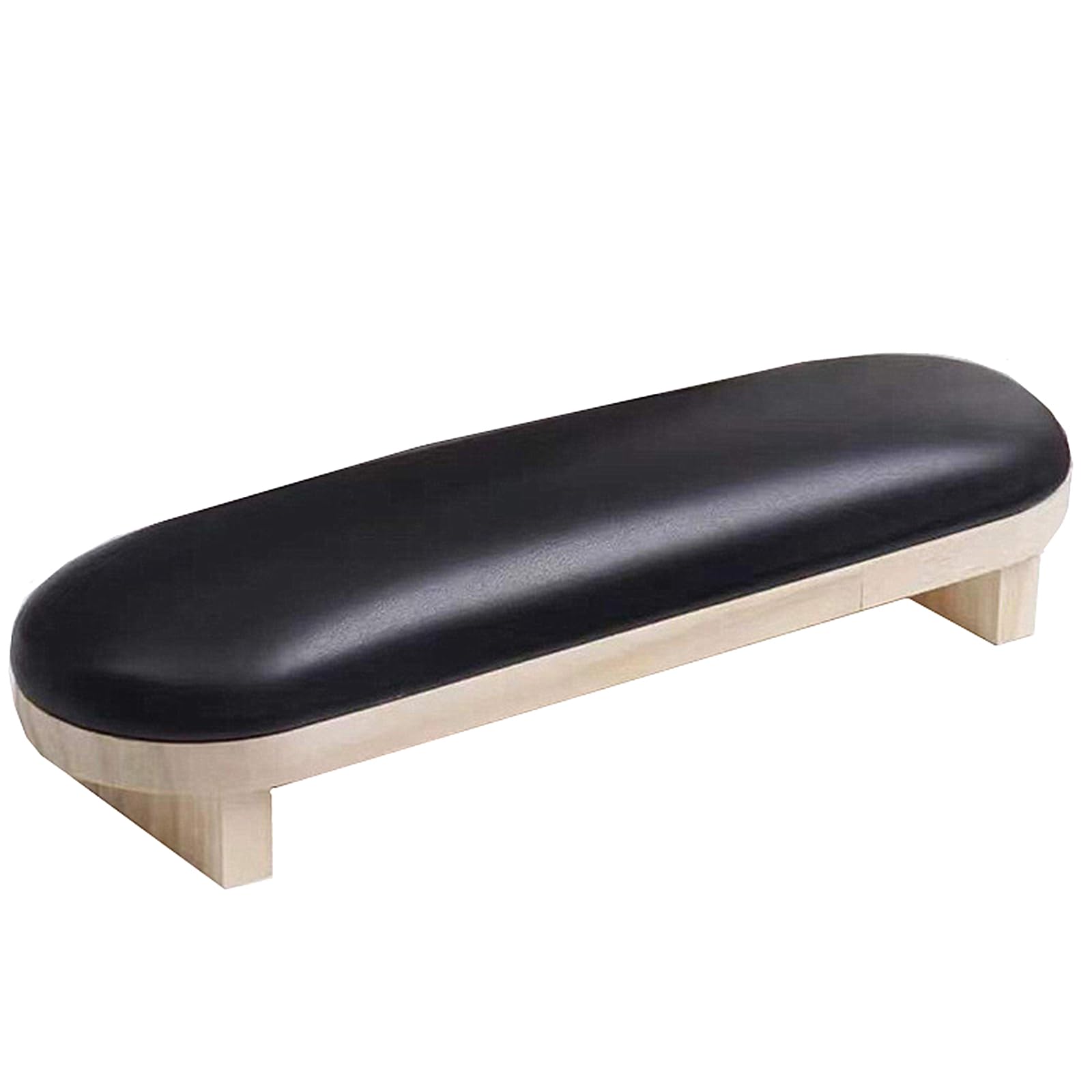 TANG SONG 1PC Sponge Manicure Hand Rest Pillow Wooden Nail Stand Hand Holder Nail Table Manicure Armrest Cushion (Black)