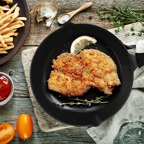 Pretreatment Cast Iron Pan 3 Piece Cast Iron Frying Pan Non Stick Cooker Set With Heat-Resistant Handles - 6 Inch, 8 Inch And 10 Inch Cast Iron Set #TOP4