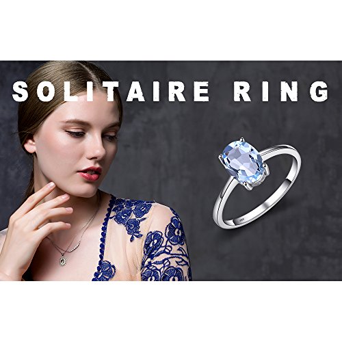 JewelryPalace Bague Améthyste Grenat Péridot Citrine Topaz Anneau Femme Argent 925 Plaqué Or, Bague de Fiançailles Femme, Bagues Mariage Promise Alliance, Bijoux femme, Cadeau Anniversaire – vue 6