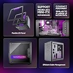 Cooler Master MasterBox Q300L Micro-ATX PC Case – Compact mATX Computer Case with Magnetic Dust Filters, Modular Adjustable I/O Panel, Perforated Airflow Design, 1 x 120mm Pre-Installed Fan, Black - Image 2