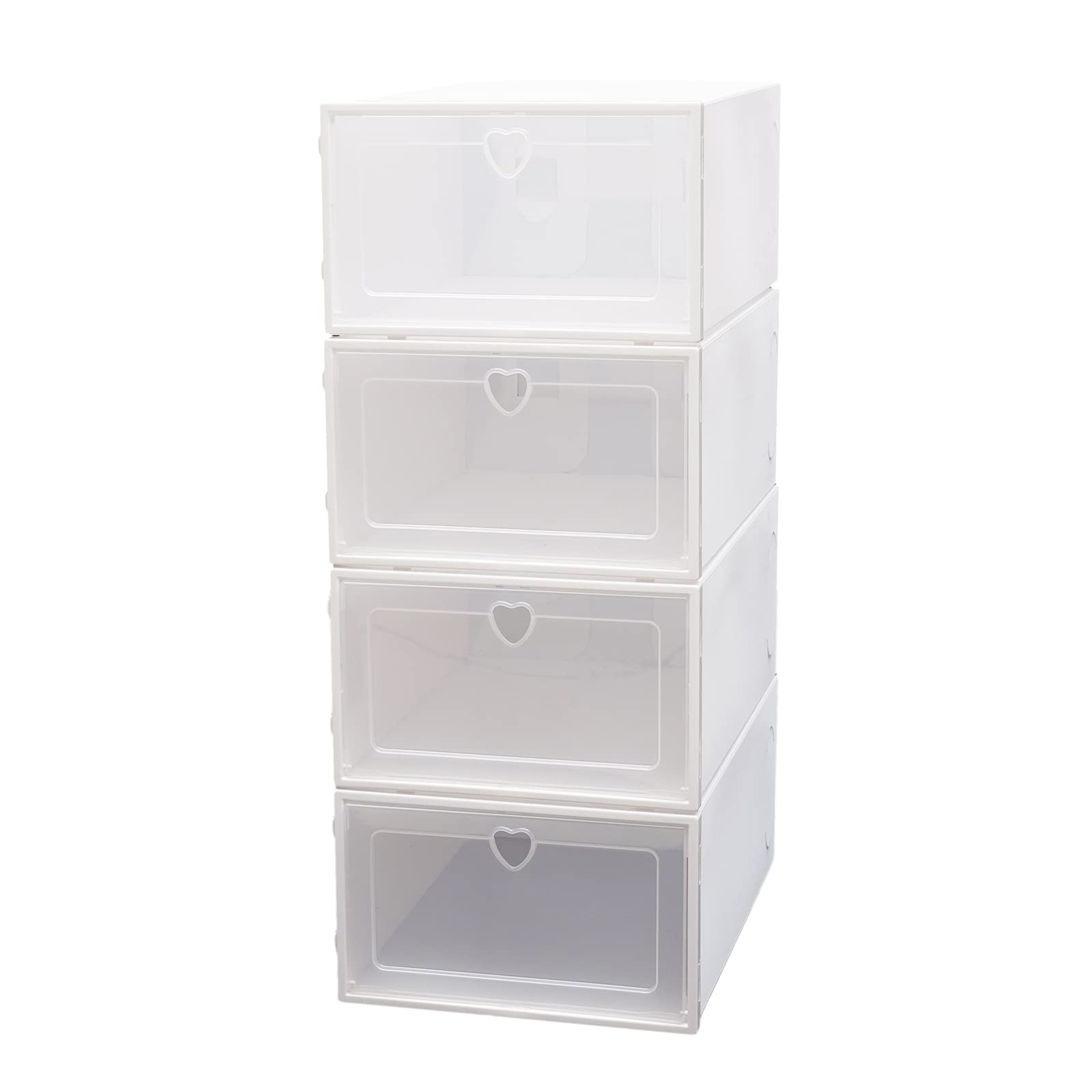 Meuble à chaussures transparent amovible pour ranger les baskets et les magazines