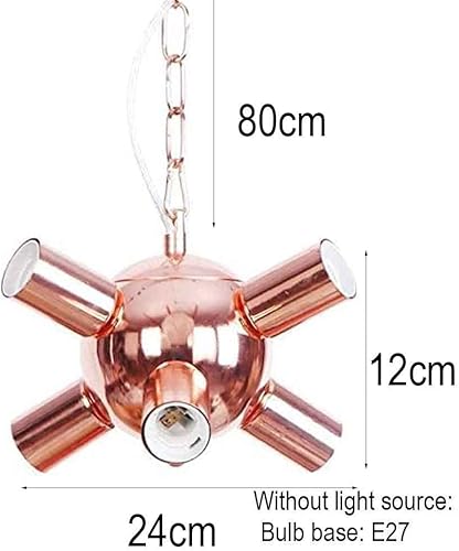 Miniatura 6 de Lámpara colgante industrial retro Sputnik, lámpara colgante de altura ajustable para casa de campo, lámpara de suspensión para comedor, sala de