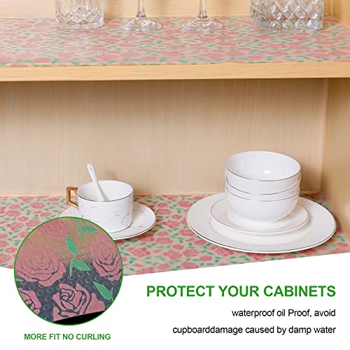 Innolites Drawer And Shelf Liner, Non Adhesive Waterproof Kitchen Cabinet Liner, Non Slip Eva Shelf Liner For Kitchen Cabinet, Drawers, Shelves, Pantry, Dresser, 17.5" × 196.8" #TOP1
